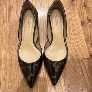 Leopard Talbots shoe kitten heel size 7.5
